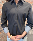 Executive Button Up-Long Sleeves-Storm Creek-The Funky Zebra Ames, Women's Fashion Boutique in Ames, Iowa