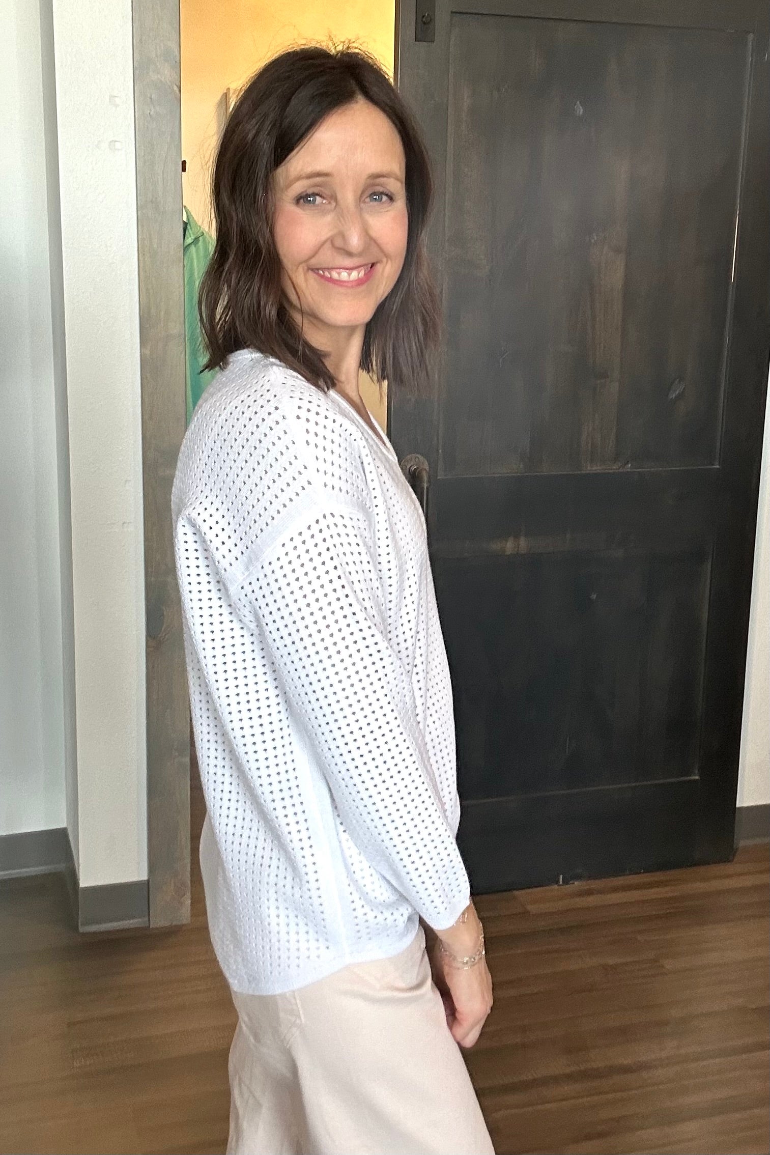 Nancy Netted Top-Sweaters-The Funky Zebra Ames-The Funky Zebra Ames, Women's Fashion Boutique in Ames, Iowa