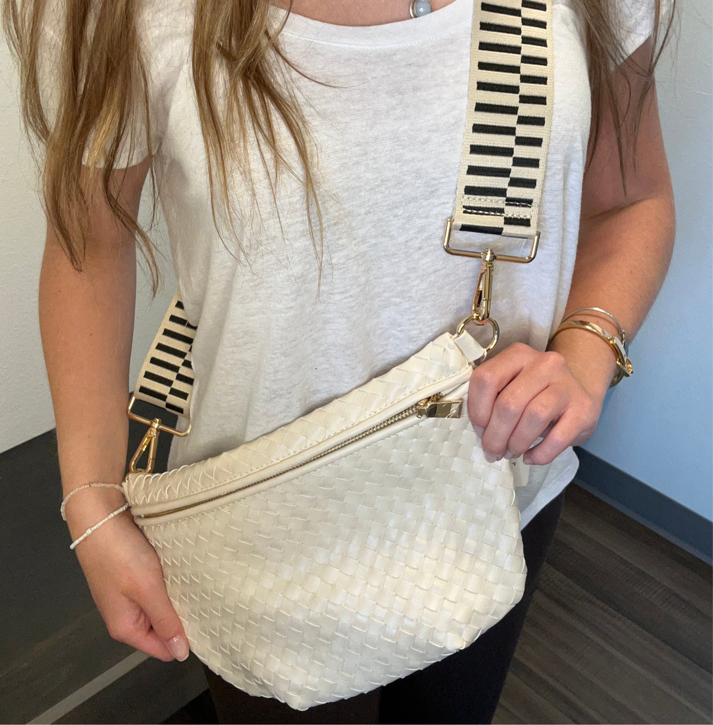 Westlyn Woven Bum Bag-The Funky Zebra Ames-The Funky Zebra Ames, Women's Fashion Boutique in Ames, Iowa