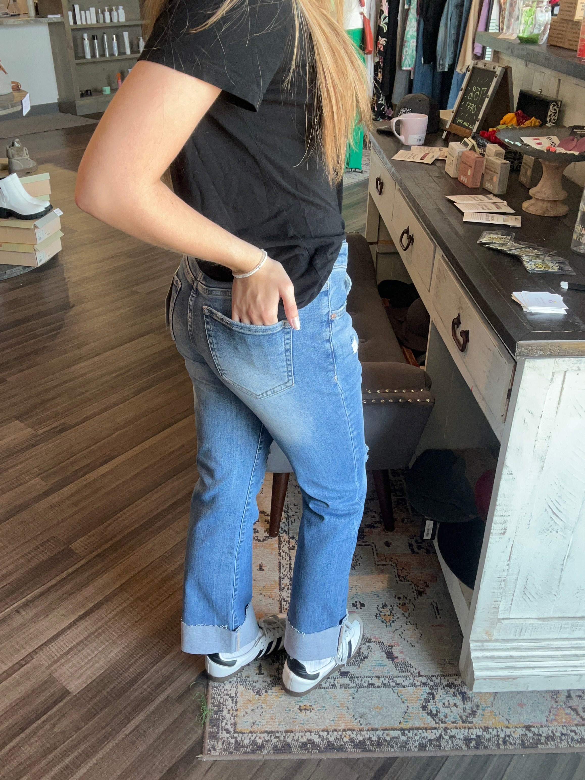 Marley High Rise Straight Denim-Mica-The Funky Zebra Ames, Women's Fashion Boutique in Ames, Iowa