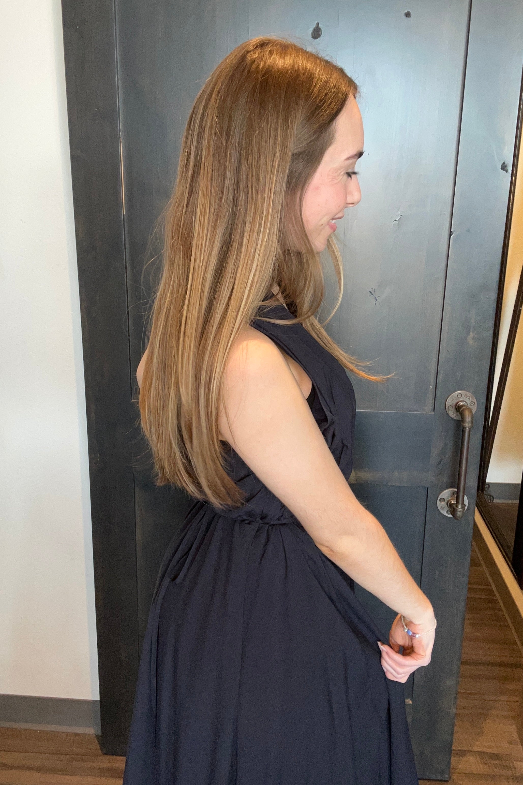 CL Chantel Navy Dress-The Funky Zebra Ames-The Funky Zebra Ames, Women's Fashion Boutique in Ames, Iowa