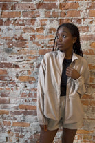 Elizabeth Peplum Jacket-Outerwear-Mono B-The Funky Zebra Ames, Women's Fashion Boutique in Ames, Iowa