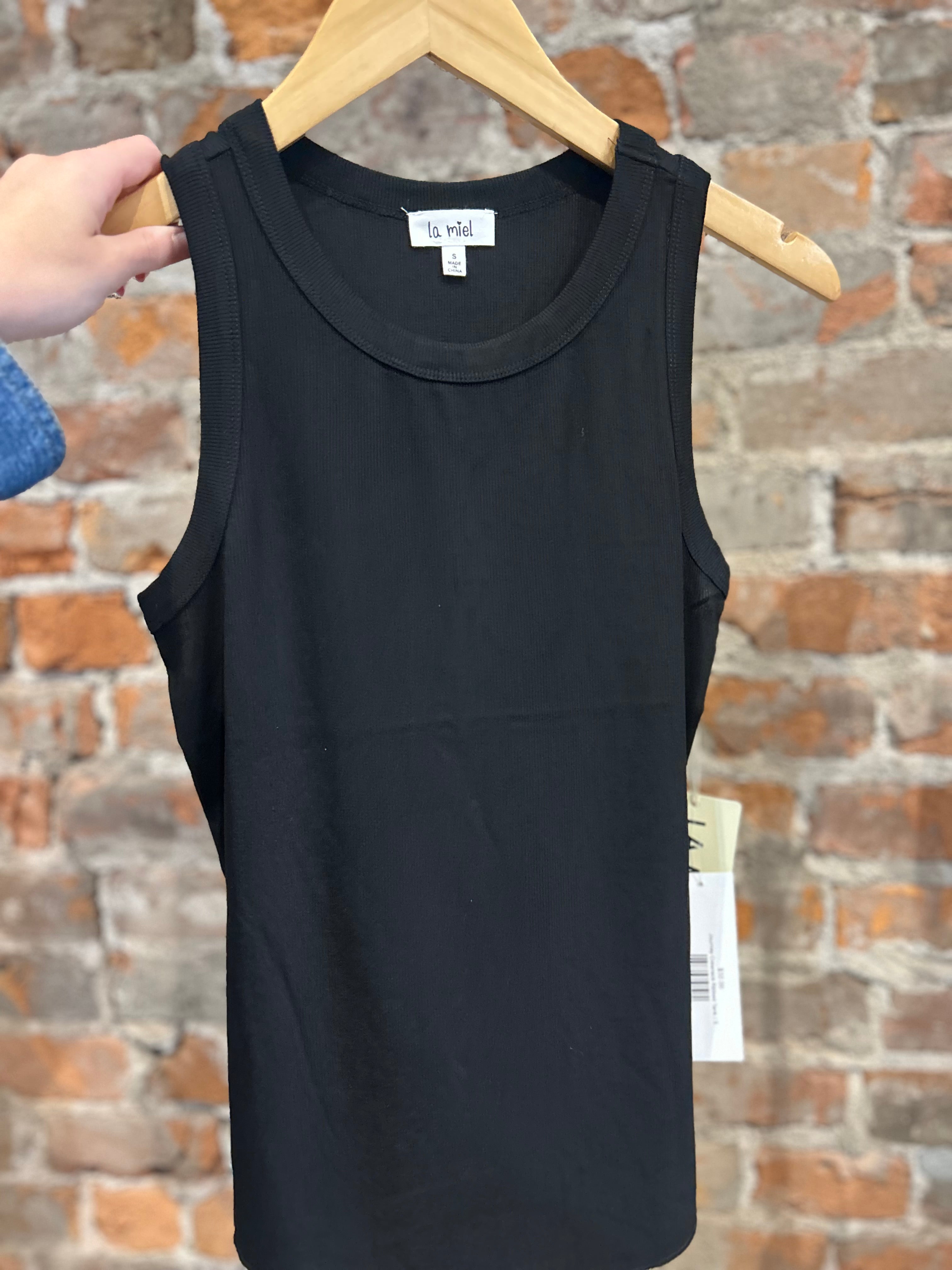 Dani Ribbed Tank-La Miel-The Funky Zebra Ames, Women's Fashion Boutique in Ames, Iowa