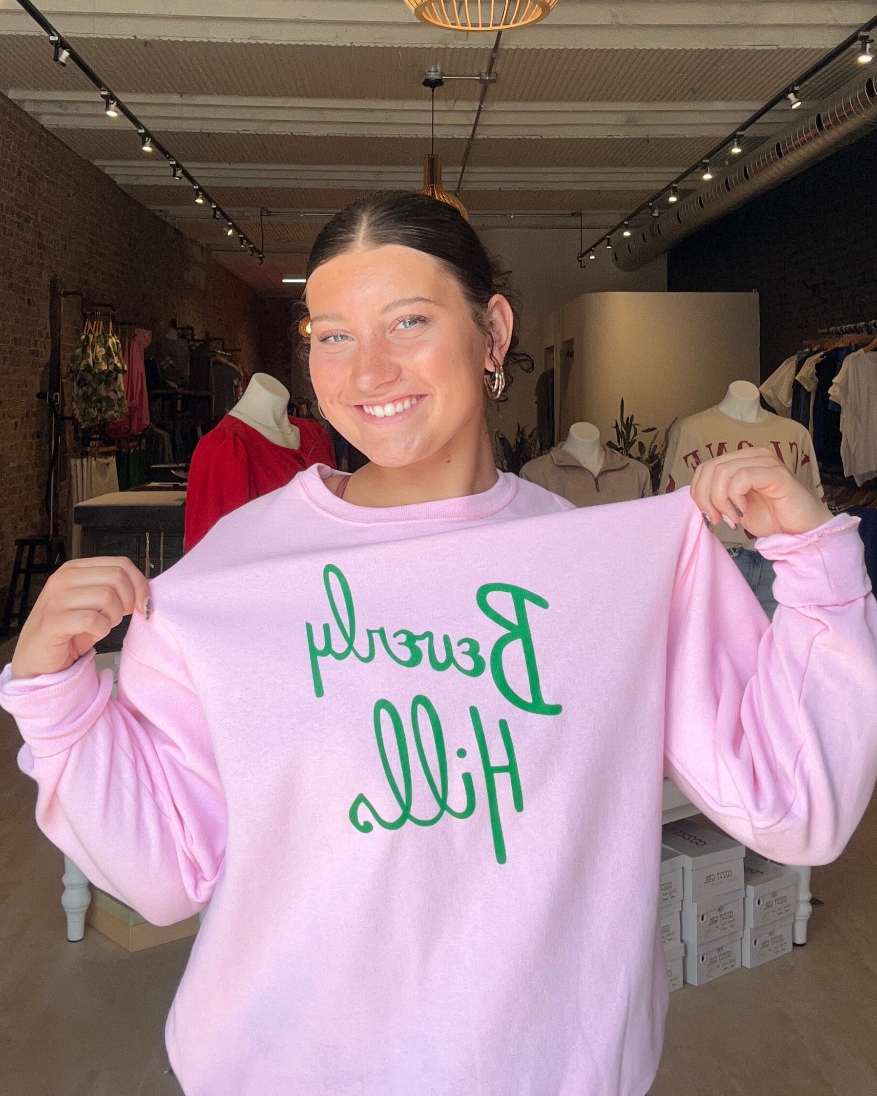 Beverly Hills Sweatshirt-Graphic Sweatshirt-Ocean and 7th-The Funky Zebra Ames, Women's Fashion Boutique in Ames, Iowa