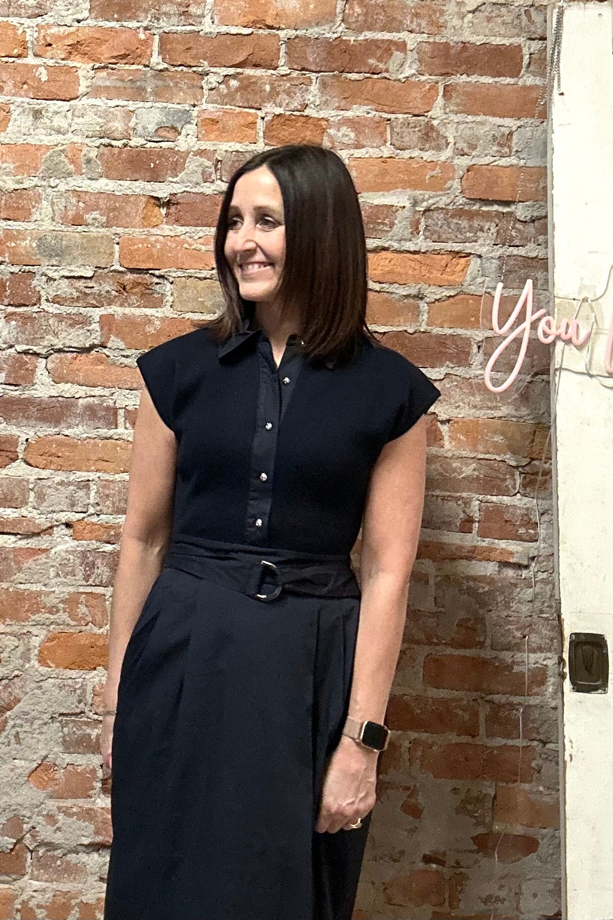 Tilly Navy Dress-apparel-Zoe and Claire-The Funky Zebra Ames, Women's Fashion Boutique in Ames, Iowa