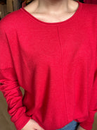 Lauren Front Seam Sweater-Zenana-The Funky Zebra Ames, Women's Fashion Boutique in Ames, Iowa