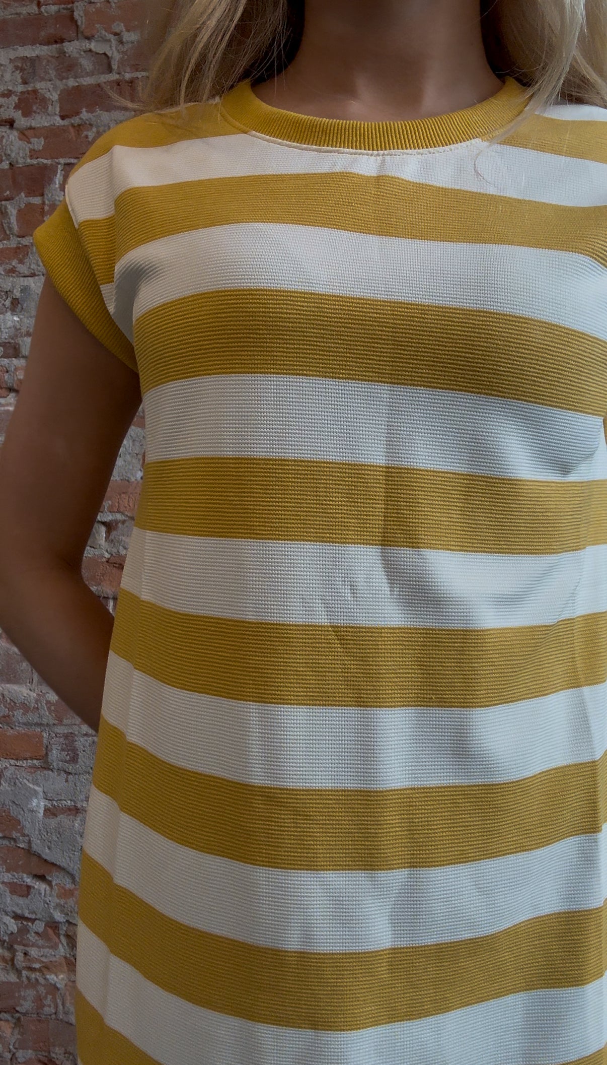Waffle Knit Striped Tank Dress-Dresses-Hayden-The Funky Zebra Ames, Women's Fashion Boutique in Ames, Iowa