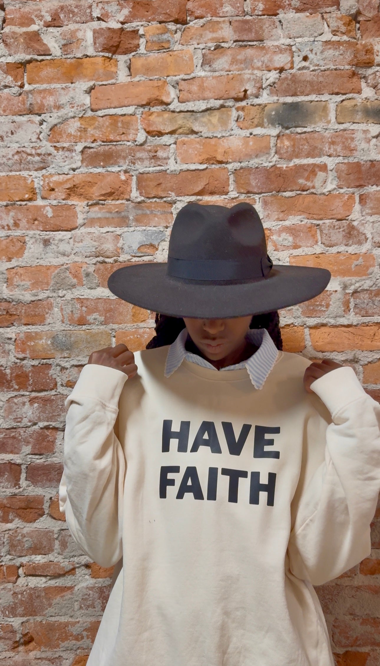 Faith Worn Boldly Sweatshirt-Faith worn-The Funky Zebra Ames, Women's Fashion Boutique in Ames, Iowa