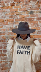 Faith Worn Boldly Sweatshirt-The Funky Zebra Ames-The Funky Zebra Ames, Women's Fashion Boutique in Ames, Iowa