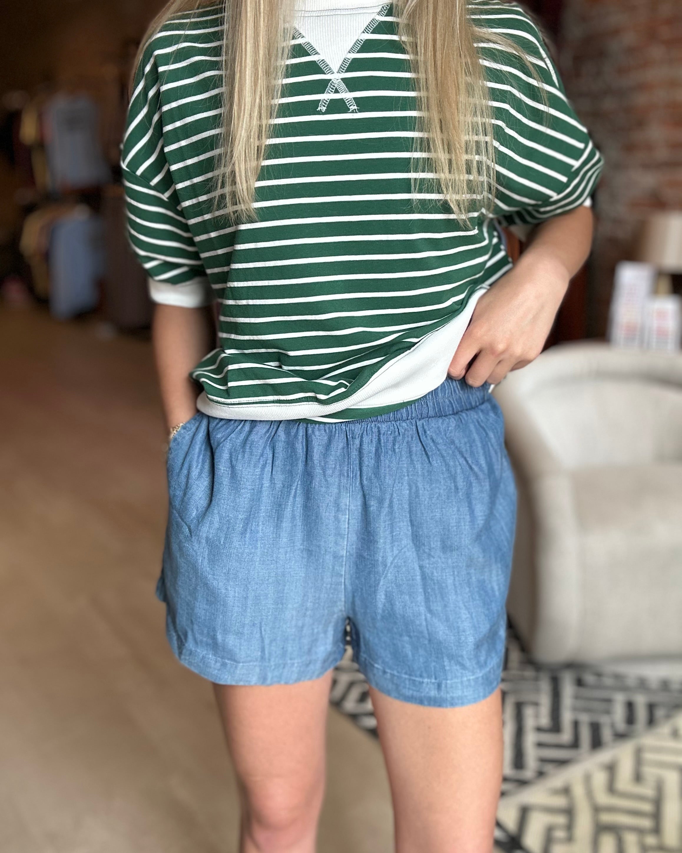 Easy Breezy Short-Shorts-The Funky Zebra Ames-The Funky Zebra Ames, Women's Fashion Boutique in Ames, Iowa
