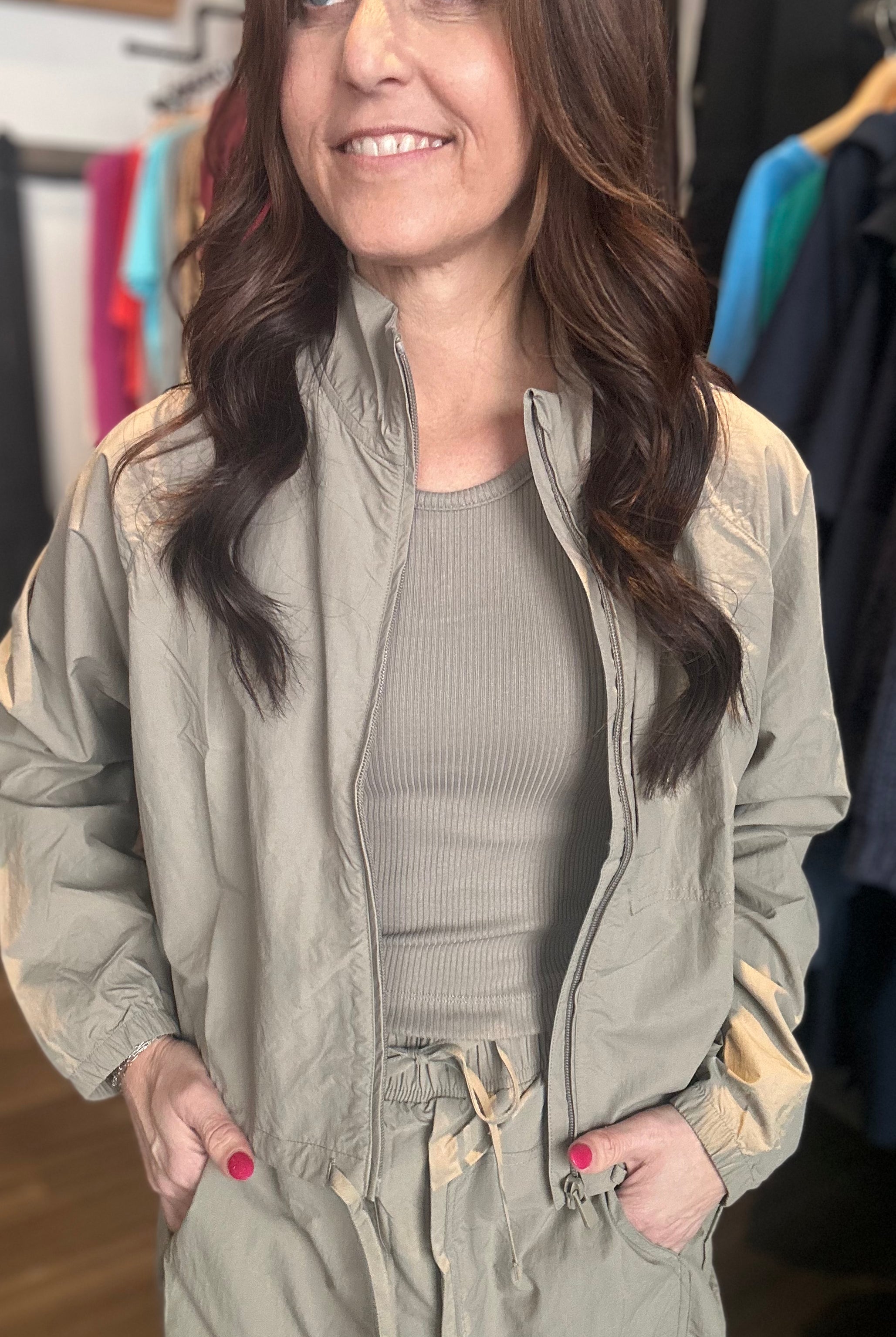 Lauren Active jacket-Jackets-Mono B-The Funky Zebra Ames, Women's Fashion Boutique in Ames, Iowa