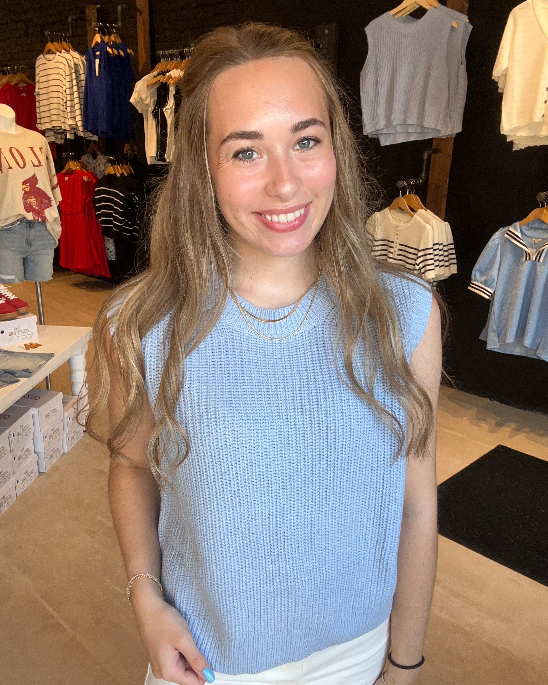 Missy Knit Sweater Vest-Vests-Wishlist-The Funky Zebra Ames, Women's Fashion Boutique in Ames, Iowa