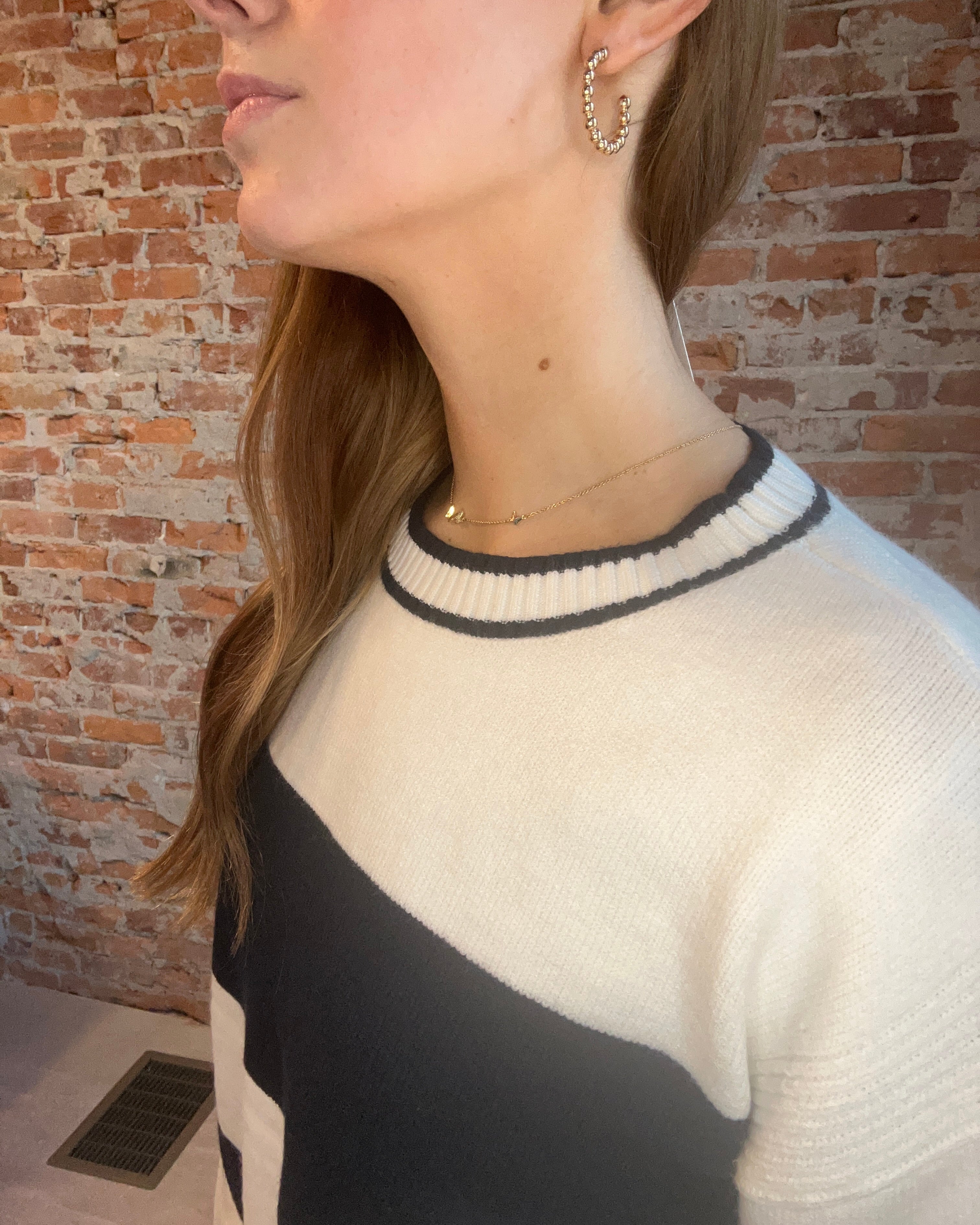 Tabitha Striped Sweater-apparel-Thread and Supply-The Funky Zebra Ames, Women's Fashion Boutique in Ames, Iowa