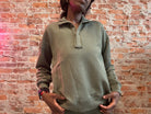 Laurie Mock Neck Green Top-Long Sleeves-Staccato-The Funky Zebra Ames, Women's Fashion Boutique in Ames, Iowa