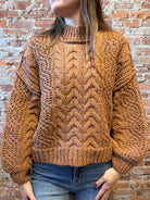 Tasha Cable Knit Sweater-The Funky Zebra Ames-The Funky Zebra Ames, Women's Fashion Boutique in Ames, Iowa