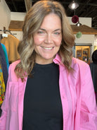 Carly Button Down-Long Sleeves-La Miel-The Funky Zebra Ames, Women's Fashion Boutique in Ames, Iowa