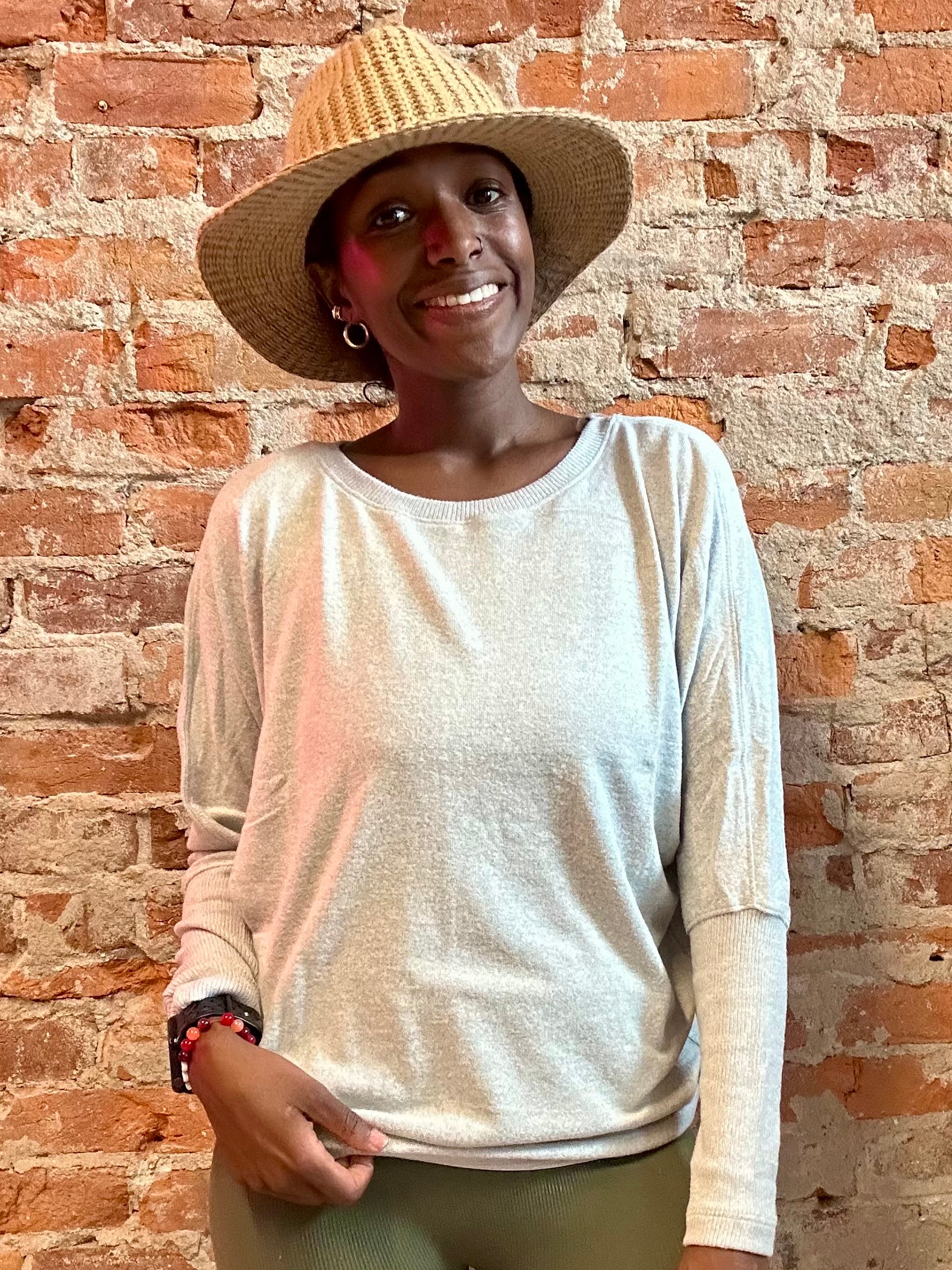 Charly Basic Long Batwing Sweater-Sweaters-Be Cool-The Funky Zebra Ames, Women's Fashion Boutique in Ames, Iowa