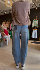 Harper Cropped Barrel-Pants-Habitual-The Funky Zebra Ames, Women's Fashion Boutique in Ames, Iowa