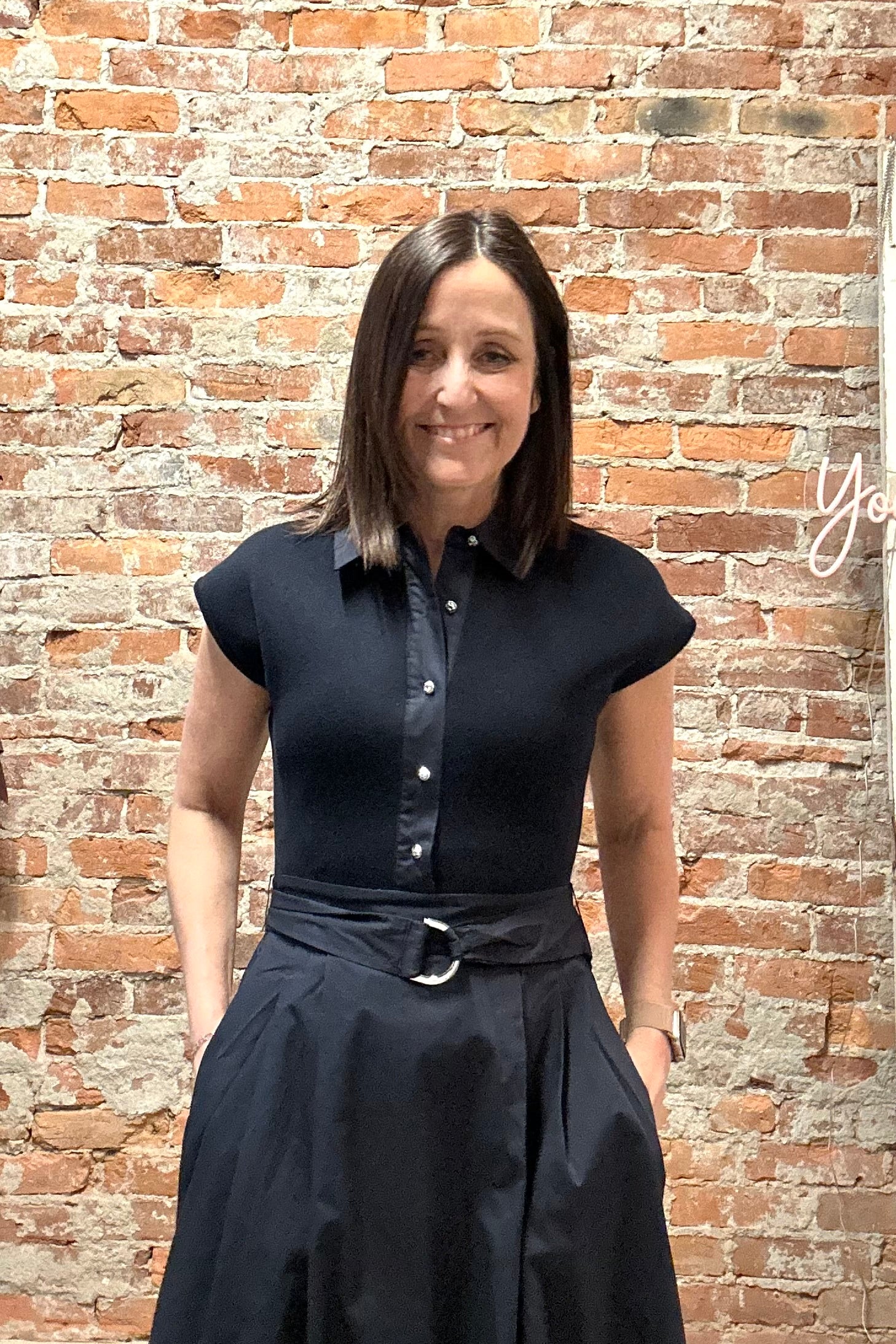 Tilly Navy Dress-apparel-Zoe and Claire-The Funky Zebra Ames, Women's Fashion Boutique in Ames, Iowa