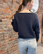 Raina American Heart Puppy Sweater-Sweaters-Blu Pepper-The Funky Zebra Ames, Women's Fashion Boutique in Ames, Iowa