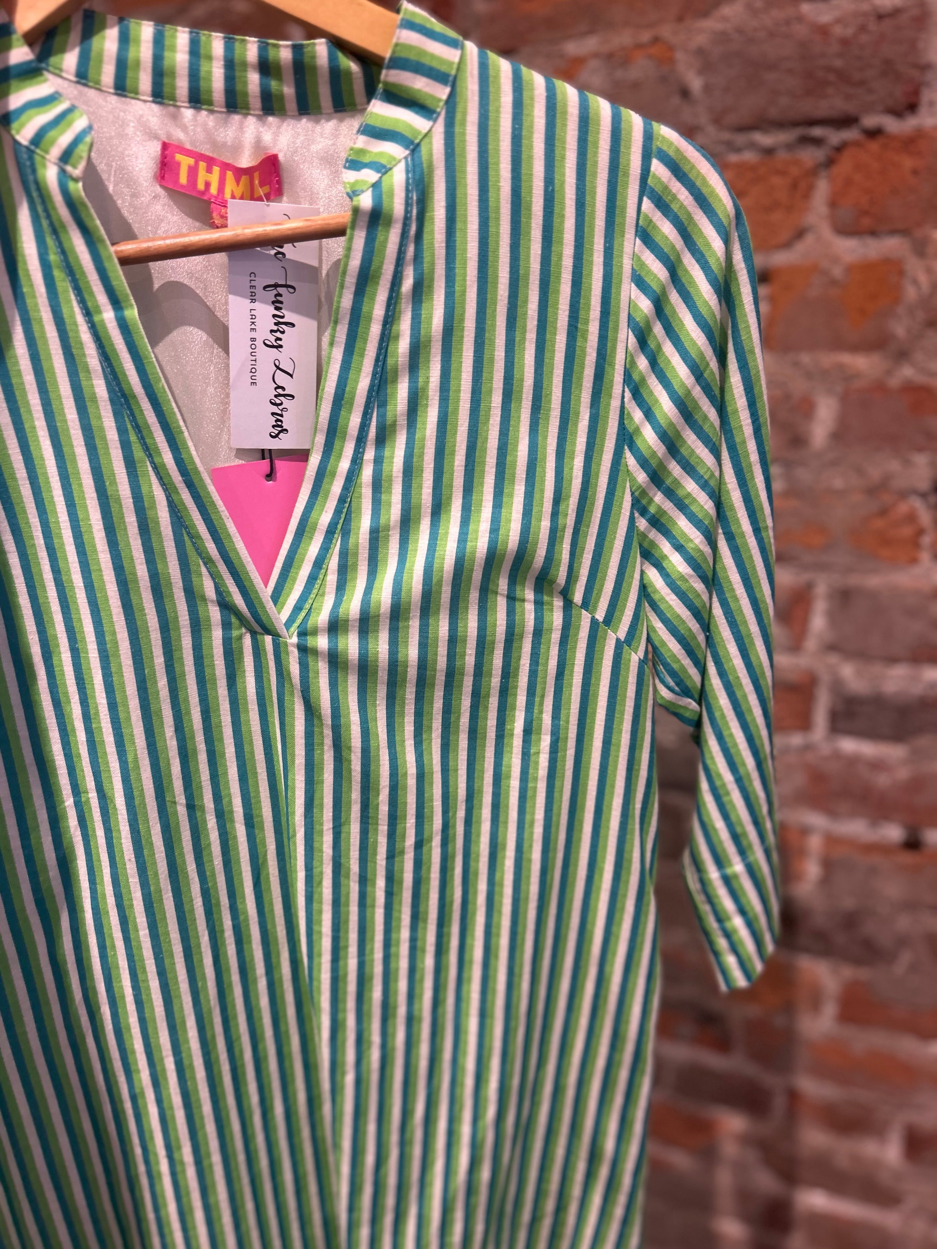 Bea Striped Shirt Dress-The Funky Zebra Ames-The Funky Zebra Ames, Women's Fashion Boutique in Ames, Iowa