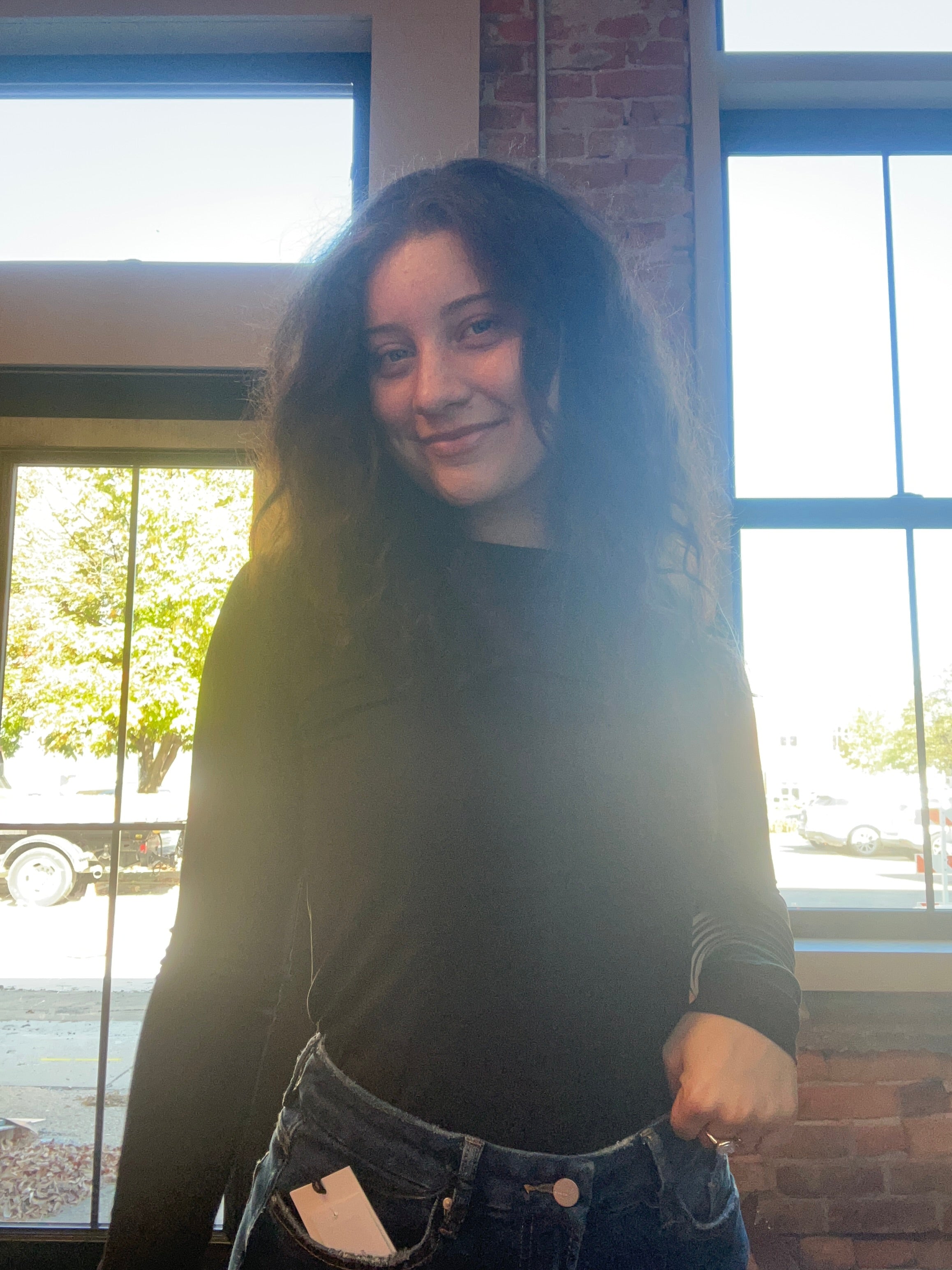 Sharlene Microfiber Long SleeveTees-Long Sleeves-Zenana-The Funky Zebra Ames, Women's Fashion Boutique in Ames, Iowa