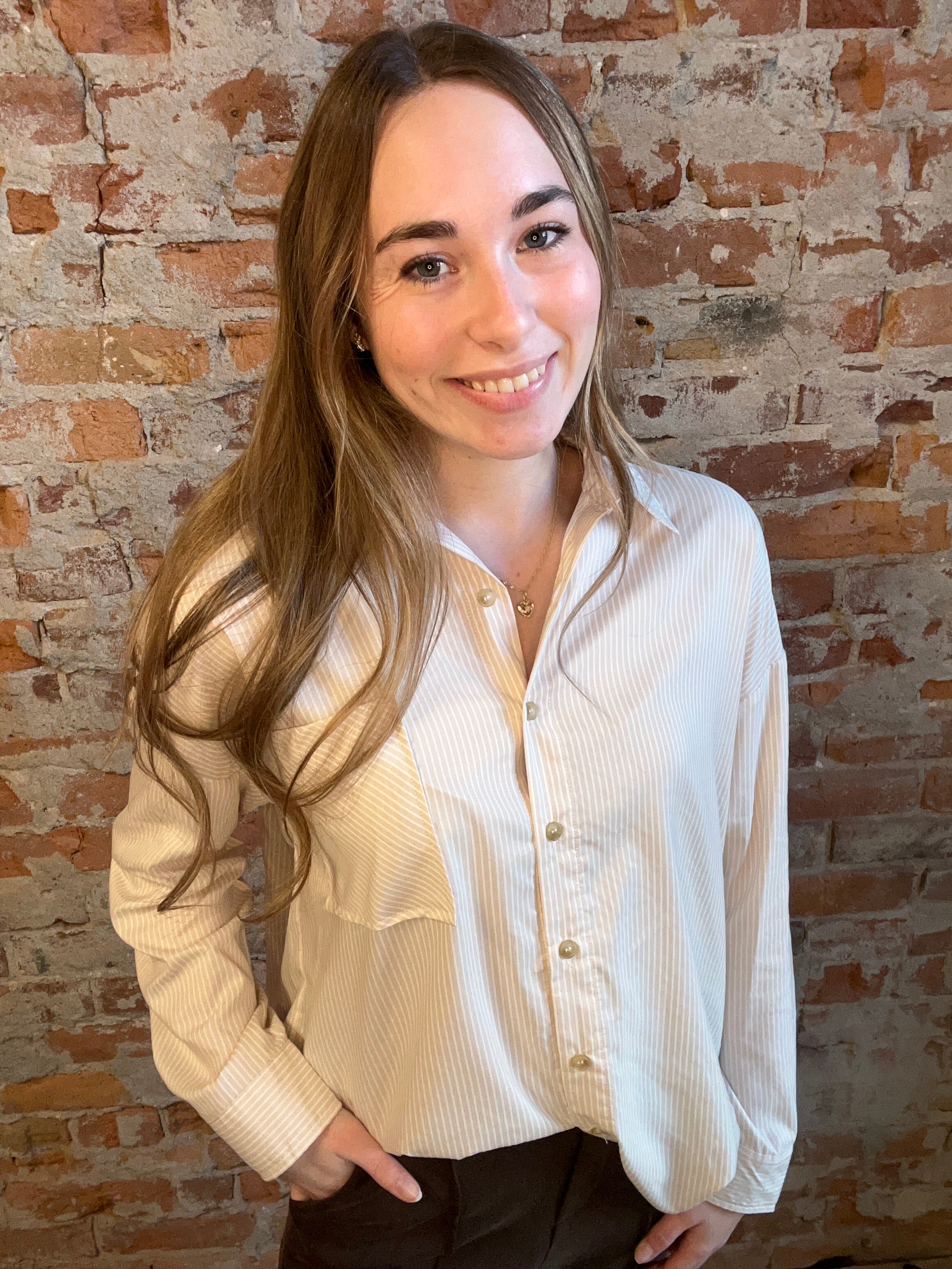 Brenda Top-apparel-Blu Pepper-The Funky Zebra Ames, Women's Fashion Boutique in Ames, Iowa