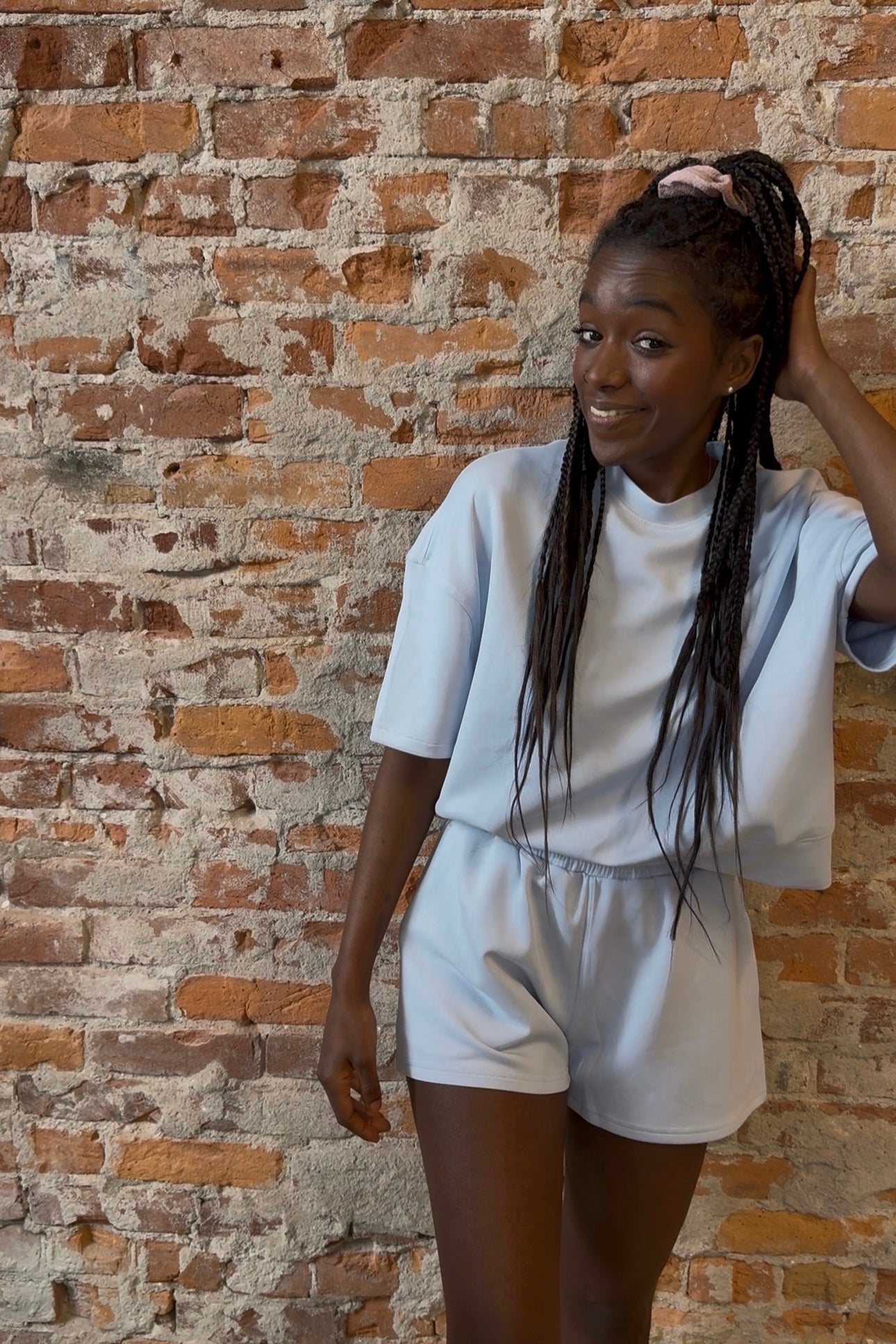 Laguna Scuba Lounge Set-apparel-Mono B-The Funky Zebra Ames, Women's Fashion Boutique in Ames, Iowa