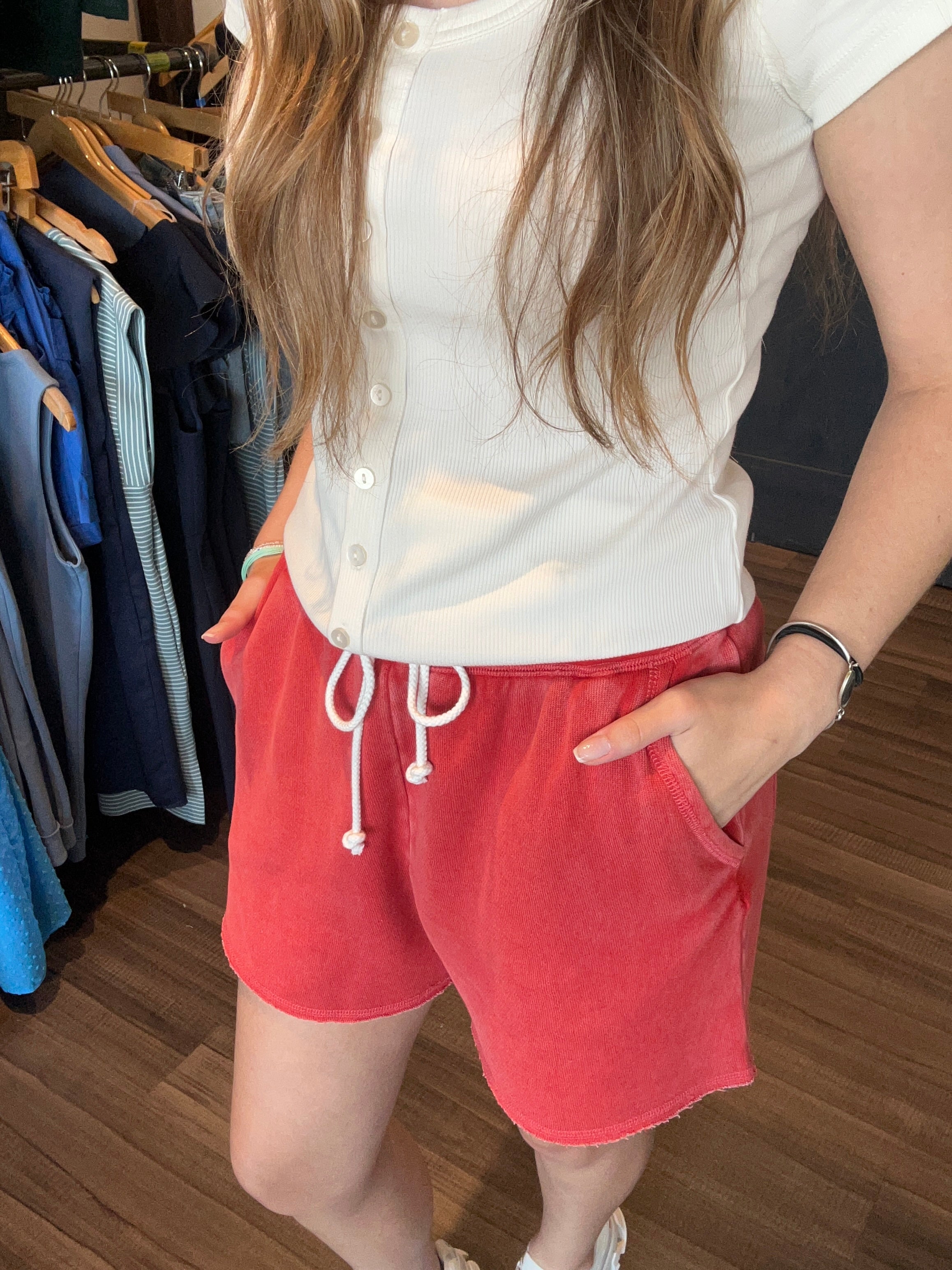 Jordan Shorts-The Funky Zebra Ames-The Funky Zebra Ames, Women's Fashion Boutique in Ames, Iowa