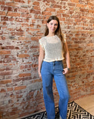 Molly Wide Leg Medium Wash Denim-Jeans-Molly Bracken-The Funky Zebra Ames, Women's Fashion Boutique in Ames, Iowa