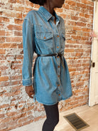 Hidden Denim Dress-Dresses-Hidden-The Funky Zebra Ames, Women's Fashion Boutique in Ames, Iowa