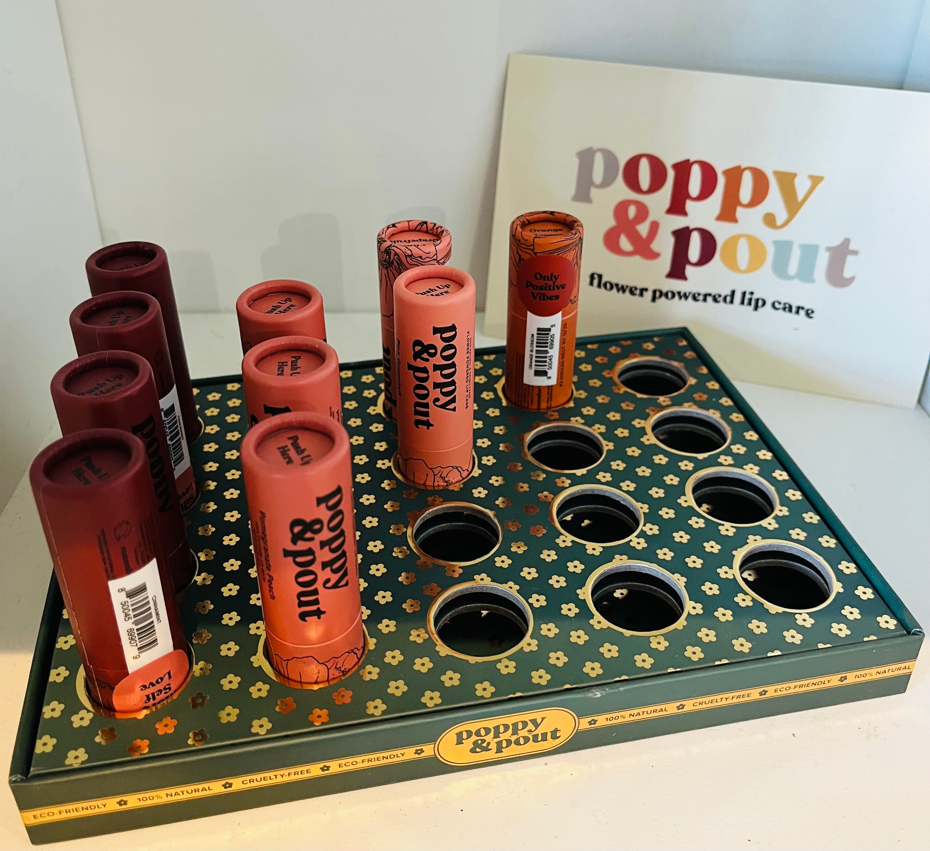 Poppy & Pout Lip Balm-Lips-The Funky Zebra Ames-The Funky Zebra Ames, Women's Fashion Boutique in Ames, Iowa