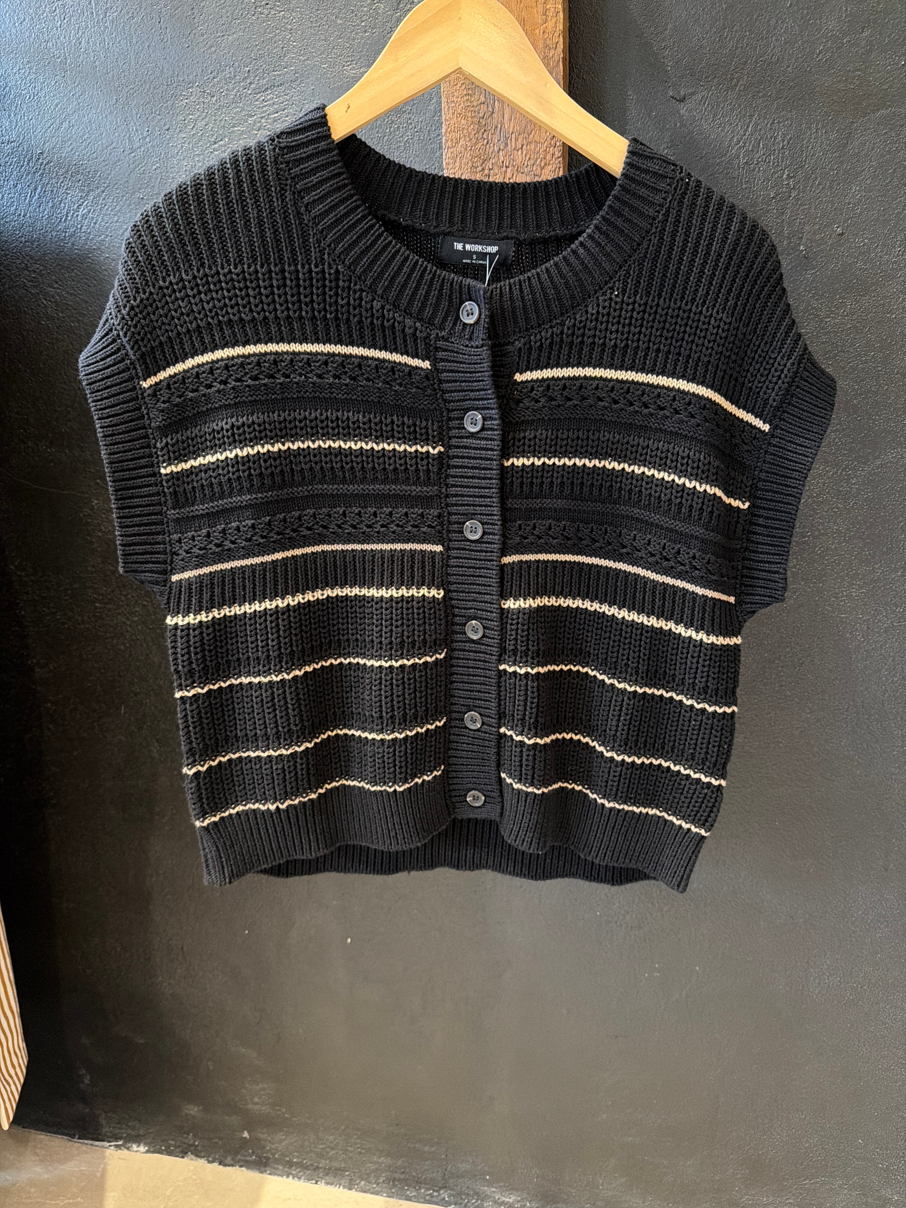 Divia Button Down Black Top-Blu Pepper-The Funky Zebra Ames, Women's Fashion Boutique in Ames, Iowa