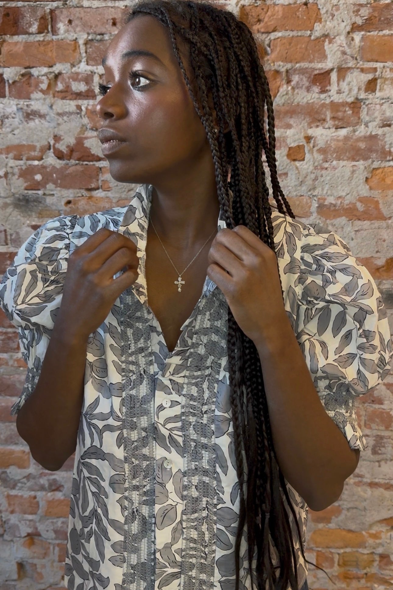 Adeline Floral Blouse-Short Sleeves-Glam-The Funky Zebra Ames, Women's Fashion Boutique in Ames, Iowa