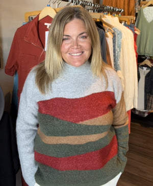 MN Autumn Colorblock Sweater
