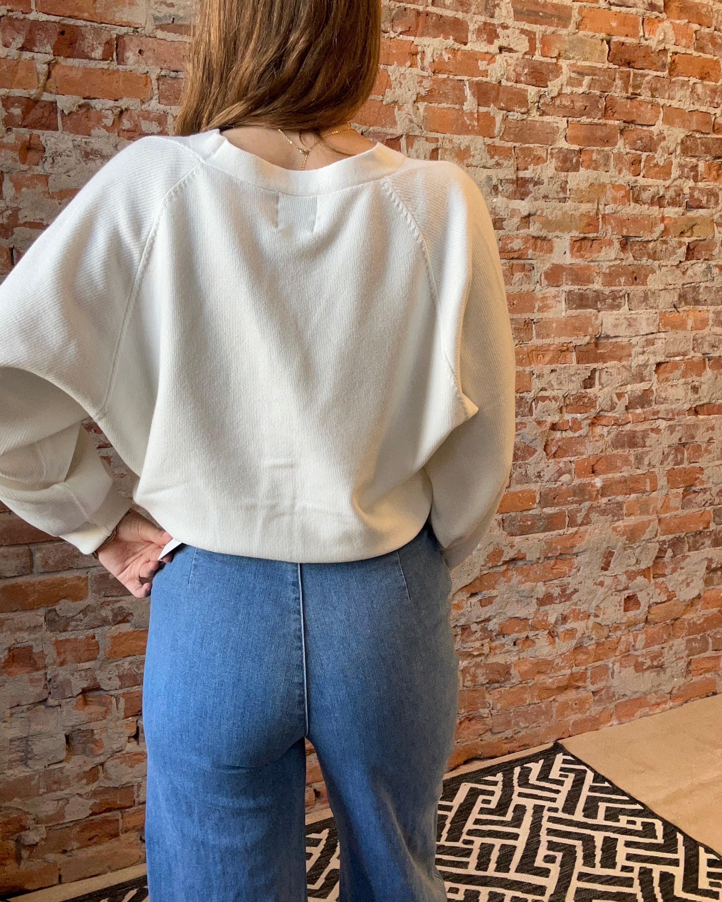 Lauren White Open Front Cardigan-Cardigans-Molly Bracken-The Funky Zebra Ames, Women's Fashion Boutique in Ames, Iowa