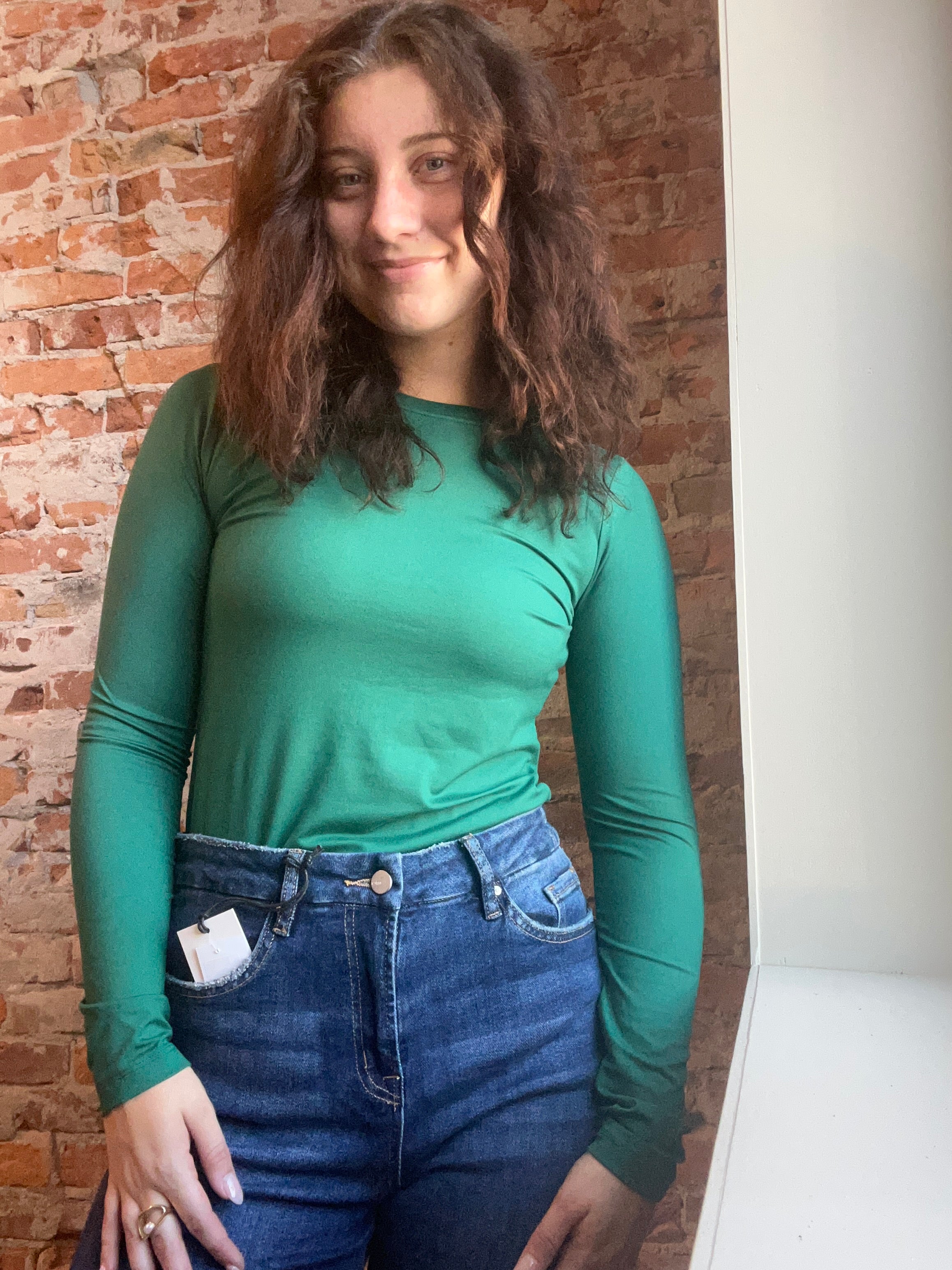 Sharlene Microfiber Long SleeveTees-Long Sleeves-Zenana-The Funky Zebra Ames, Women's Fashion Boutique in Ames, Iowa