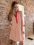 Myra Striped Dress-apparel-Staccato-The Funky Zebra Ames, Women's Fashion Boutique in Ames, Iowa
