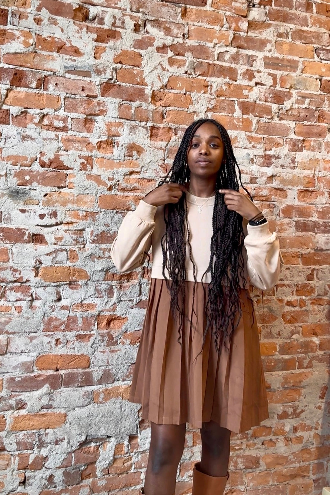 Tara Twofer Mini Dress-apparel-Doe and Rae-The Funky Zebra Ames, Women's Fashion Boutique in Ames, Iowa