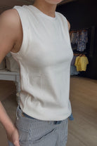 Journey Crewneck Ribbed Tank-Tank Tops-La Miel-The Funky Zebra Ames, Women's Fashion Boutique in Ames, Iowa