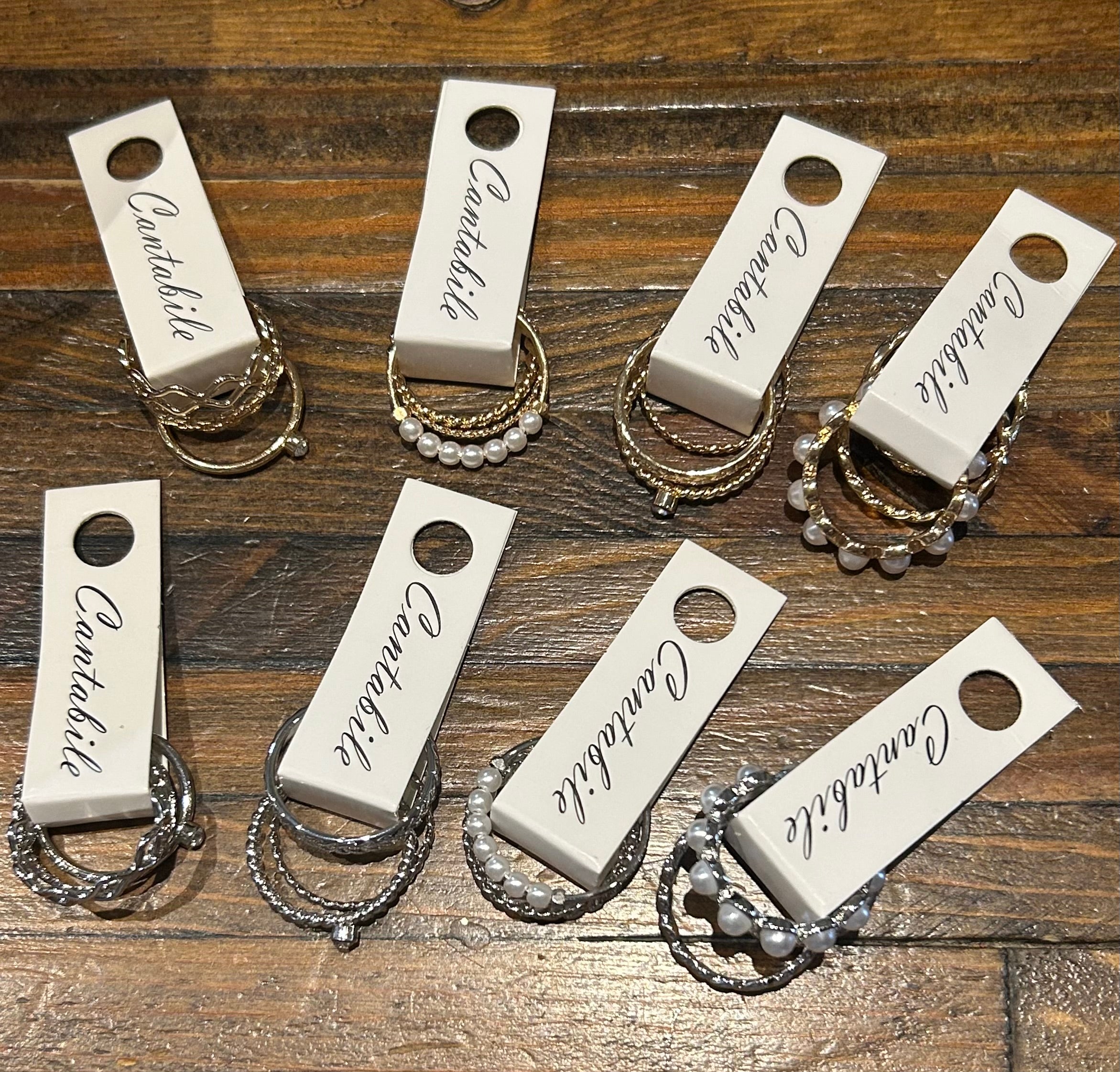 Rings Set of 3 Stackable-The Funky Zebra Ames-The Funky Zebra Ames, Women's Fashion Boutique in Ames, Iowa