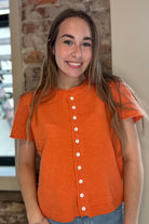 Kimberly Short Sleeve Cardigan-apparel-&MERCI-The Funky Zebra Ames, Women's Fashion Boutique in Ames, Iowa