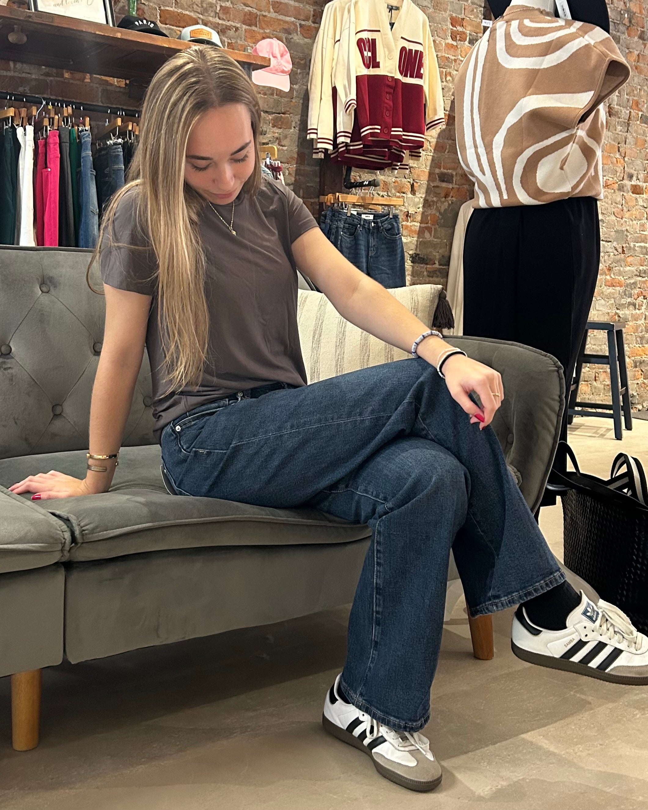 Midnight Loose Straight Denim-Jeans-Mica-The Funky Zebra Ames, Women's Fashion Boutique in Ames, Iowa