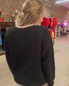 Teri Black Cardigan-Cardigans-Jodifl-The Funky Zebra Ames, Women's Fashion Boutique in Ames, Iowa