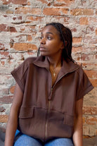 Carrie Short Sleeve Jacket-Jackets-Doe and Rae-The Funky Zebra Ames, Women's Fashion Boutique in Ames, Iowa