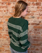 Greeley Striped Sweater-apparel-Staccato-The Funky Zebra Ames, Women's Fashion Boutique in Ames, Iowa