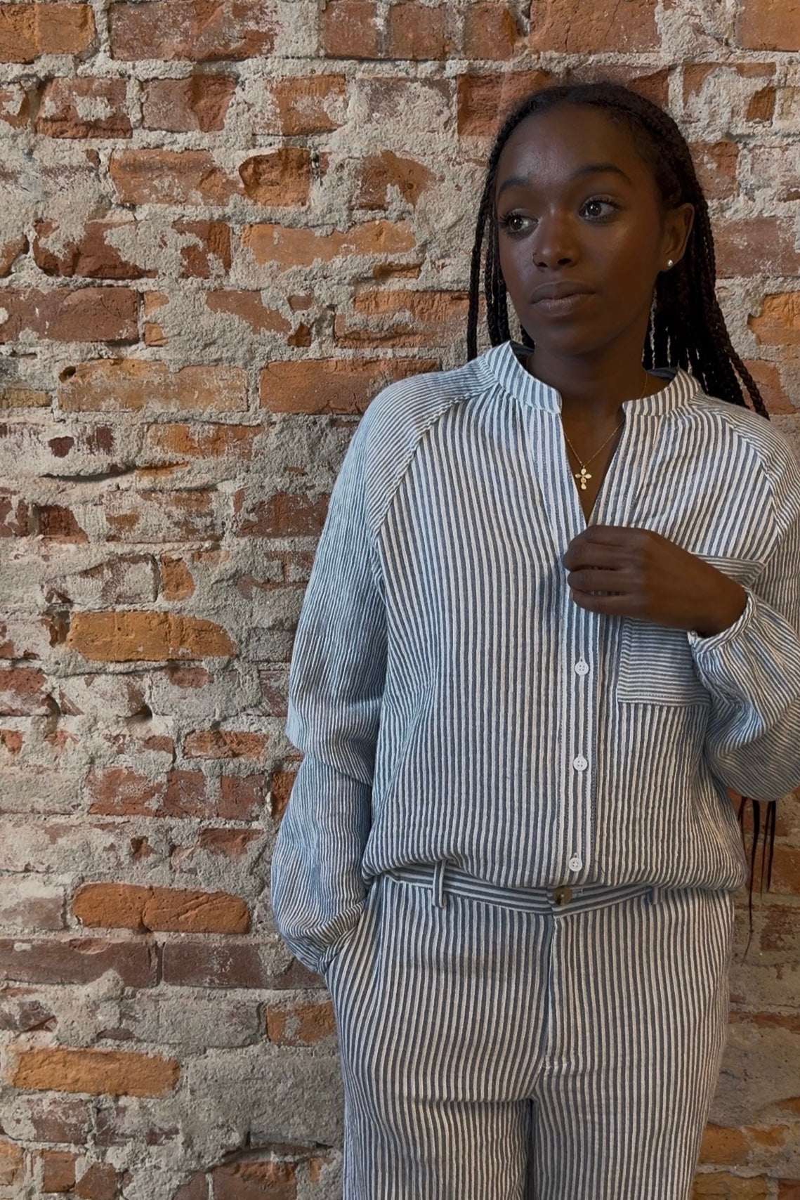 Maia Shirt-Long Sleeves-The Funky Zebra Ames-The Funky Zebra Ames, Women's Fashion Boutique in Ames, Iowa