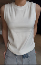 Journey Crewneck Ribbed Tank-Tank Tops-La Miel-The Funky Zebra Ames, Women's Fashion Boutique in Ames, Iowa