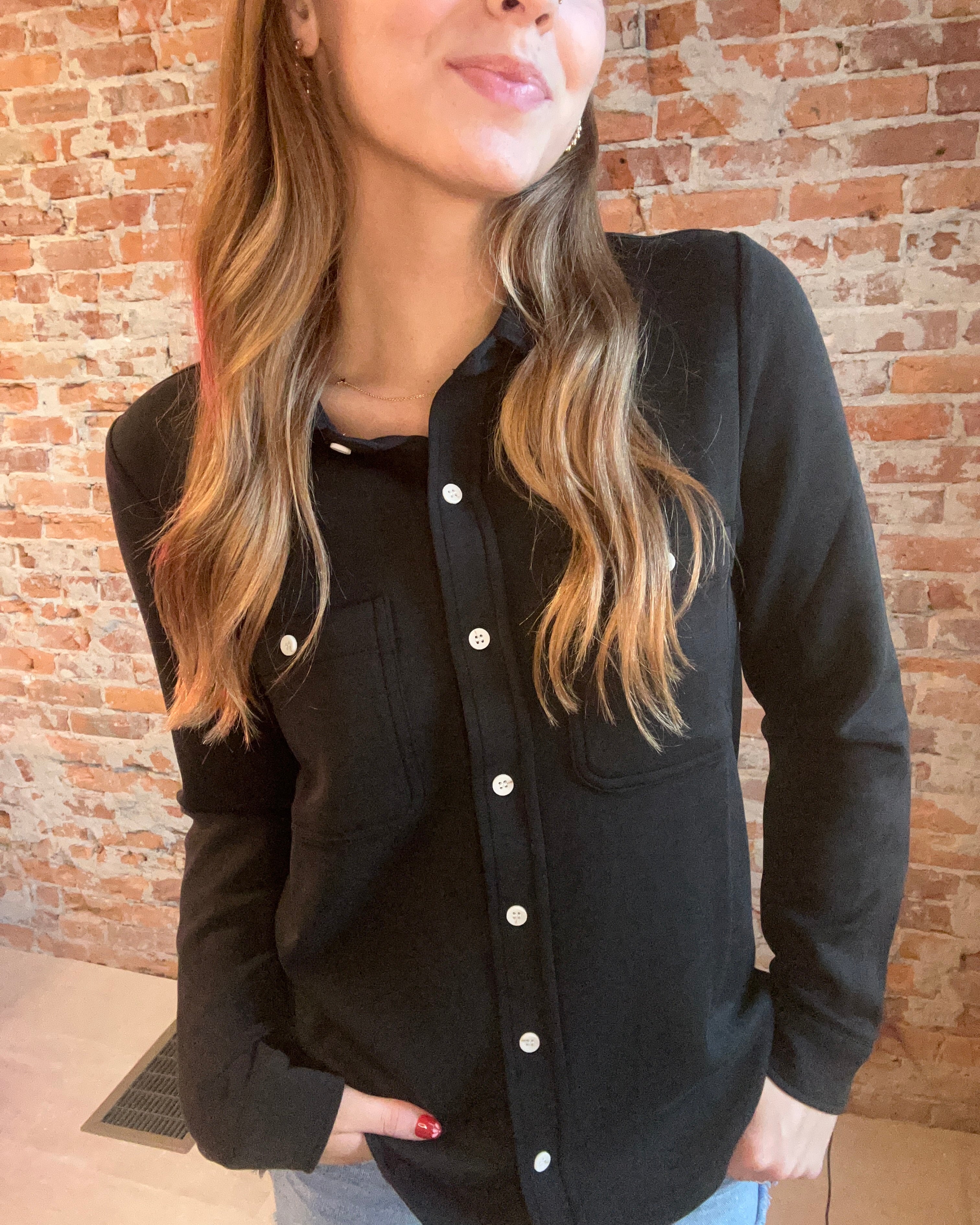Mildred Long Sleeve Button Down-apparel-Thread and Supply-The Funky Zebra Ames, Women's Fashion Boutique in Ames, Iowa