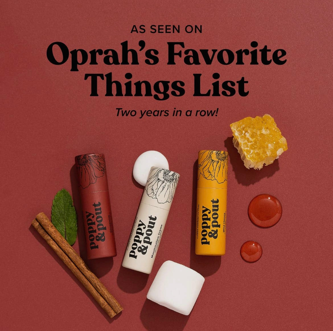 Poppy & Pout Lip Balm-Lips-The Funky Zebra Ames-The Funky Zebra Ames, Women's Fashion Boutique in Ames, Iowa